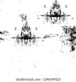 Vector grunge overlay texture. Black and white background