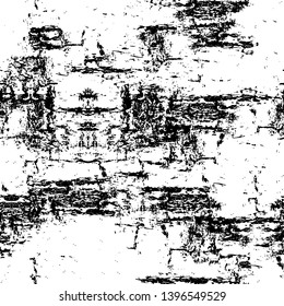 Vector grunge overlay texture. Black and white background
