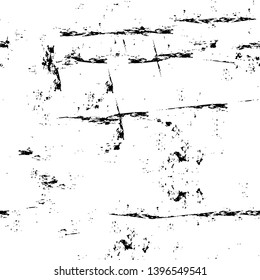Vector grunge overlay texture. Black and white background
