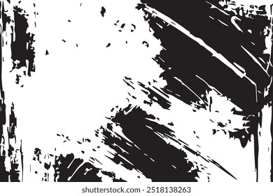 Vector grunge overlay texture. Black and white background. Black and white background. Grunge background abstract. Texture black and white from cracks, chips and stains.