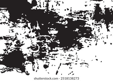 Vector grunge overlay texture. Black and white background. Black and white background. Grunge background abstract. Texture black and white from cracks, chips and stains.