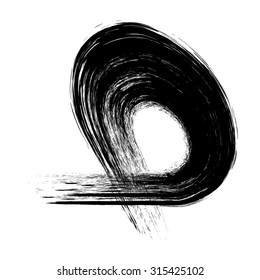 Vector Grunge Paint Brush .