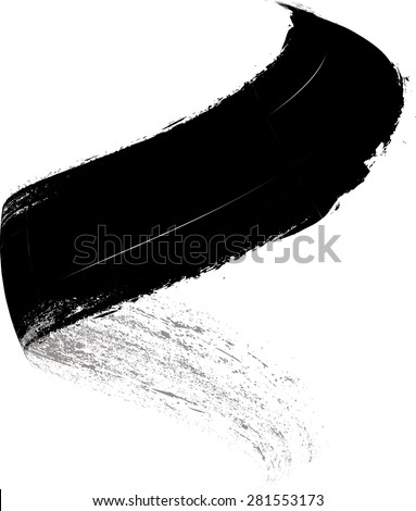 Vector Grunge Paint Brush . 