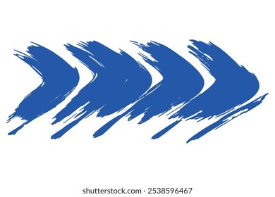 Vector Grunge Pincel de pintura . Trazo de pincel curvo . Plantilla de diseño de logotipo de Vector . Formas de Twirl Grunge
