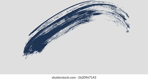 Vector Grunge Pincel de pintura . Trazo de pincel curvo . Plantilla de diseño de logotipo de Vector . Formas Twirl Grunge. Vector moderno