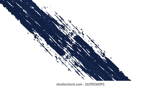 Vector Grunge Paint Brush . Curved Brush Stroke . Vector Logo Design Template .eps10