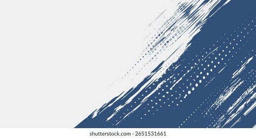 Vector Grunge Paint Brush . Curved Brush Stroke . Vector Logo Design Template . 
