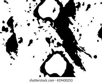 Vector Grunge Paint Brush . Curved Brush Stroke . Vector Logo Design Template . Twirl Grunge Shapes .