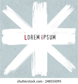 Vector  grunge paint brush frame. Perfect to place your text