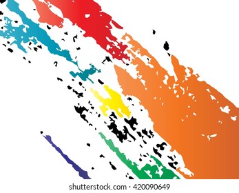 Vector Grunge Paint Brush. Vector Logo Design Template.