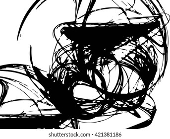 Vector Grunge Paint Brush. Vector Logo Design Template.