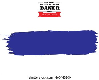 Vector Grunge Paint Brush. Vector Logo Design Template. 