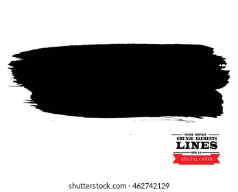 Vector Grunge Paint Brush. Vector Logo Design Template.