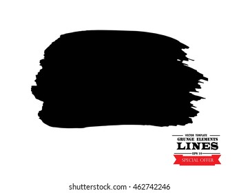 Vector Grunge Paint Brush. Vector Logo Design Template.