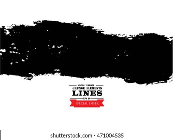 Vector Grunge Paint Brush. Vector Logo Design Template.