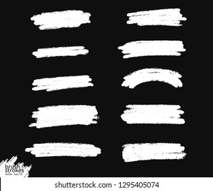Vector grunge paint, ink brush stroke, brush. Dirty artistic design element. Abstract  paint ink brush stroke for your design use frame or background for text. set - Vector