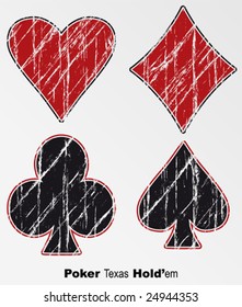 Vector Grunge poker Background