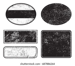 Vector grunge post stamps.Set of grunge rubber stamps.