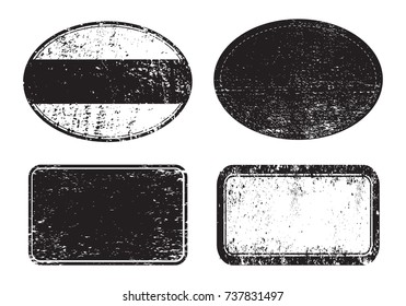 Vector grunge post stamps.Set of grunge rubber stamps.