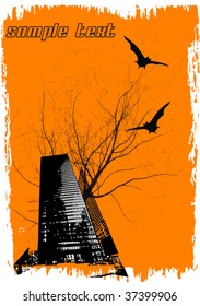 Vector grunge poster