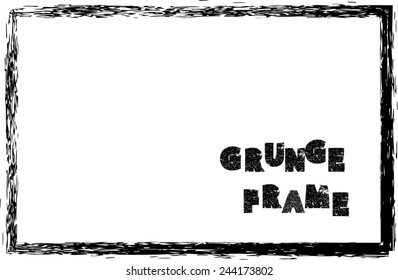 Vector Grunge Rectangle . 