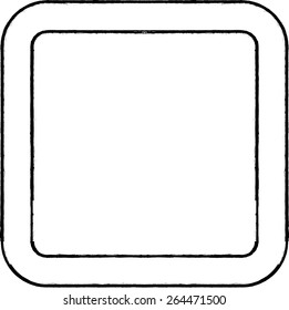 Vector Grunge Rectangle . Grunge Element for your Design . Distress Border Frame .