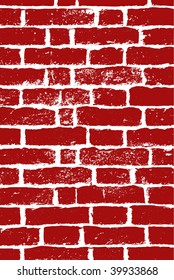 vector grunge red wall