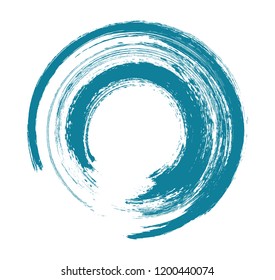 Vector grunge round shape.Grunge circle for design.