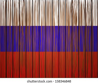 Vector grunge russian flag. Eps10