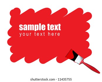Vector - Grunge scribble of a paint brush for text background.