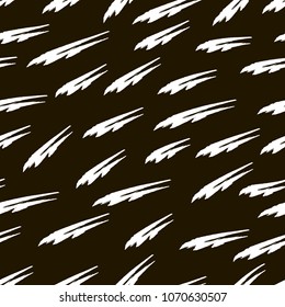 Vector grunge seamless texture with imprints of a dry brush.