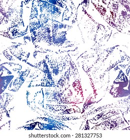 Vector Grunge Seamless Texture watercolor messy fabric imprint texture. 