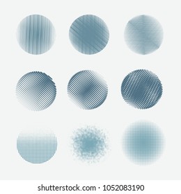 Vector grunge shapes.Grunge design elements. Collection of grunge circle shapes
