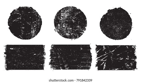 Vector grunge shapes.Grunge design elements.