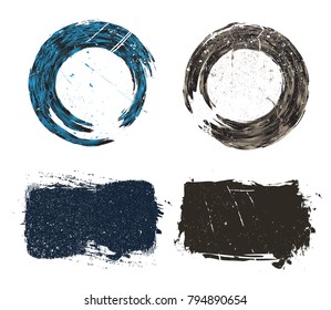 Vector grunge shapes.Grunge design elements.
