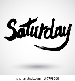 Vector grunge sign the day of week