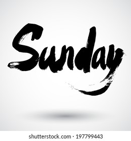 Vector grunge sign the day of week