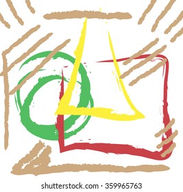 vector grunge simple templates design elements, illustration