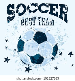 Vector Grunge Soccer Ball