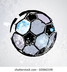 Vector Grunge Soccer Ball