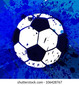 Vector Grunge Soccer Ball