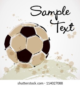 Vector Grunge Soccer Ball