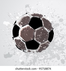 Vector Grunge Soccer Ball