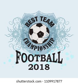 Vector Grunge Soccer Ball ( T-shirt, Poster, Banner, backdrops design )
