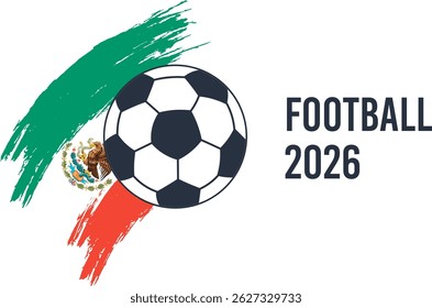 Vector Grunge Soccer Cup 2026 Mexico
