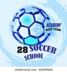 Vector Grunge Soccer design ( T-shirt, Poster, Banner, backdrops design )
