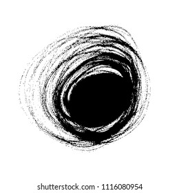 Vector grunge spot with place for your text.  Ink brush strokes. Original grunge brush paint texture. 