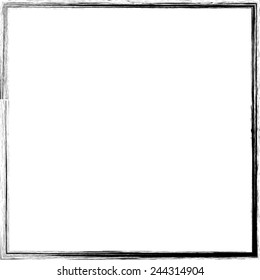 Vector Grunge Square Brush Strokes .