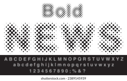 vector grunge stain dotted old newspapers raster font