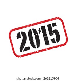 Vector grunge stamp 2015